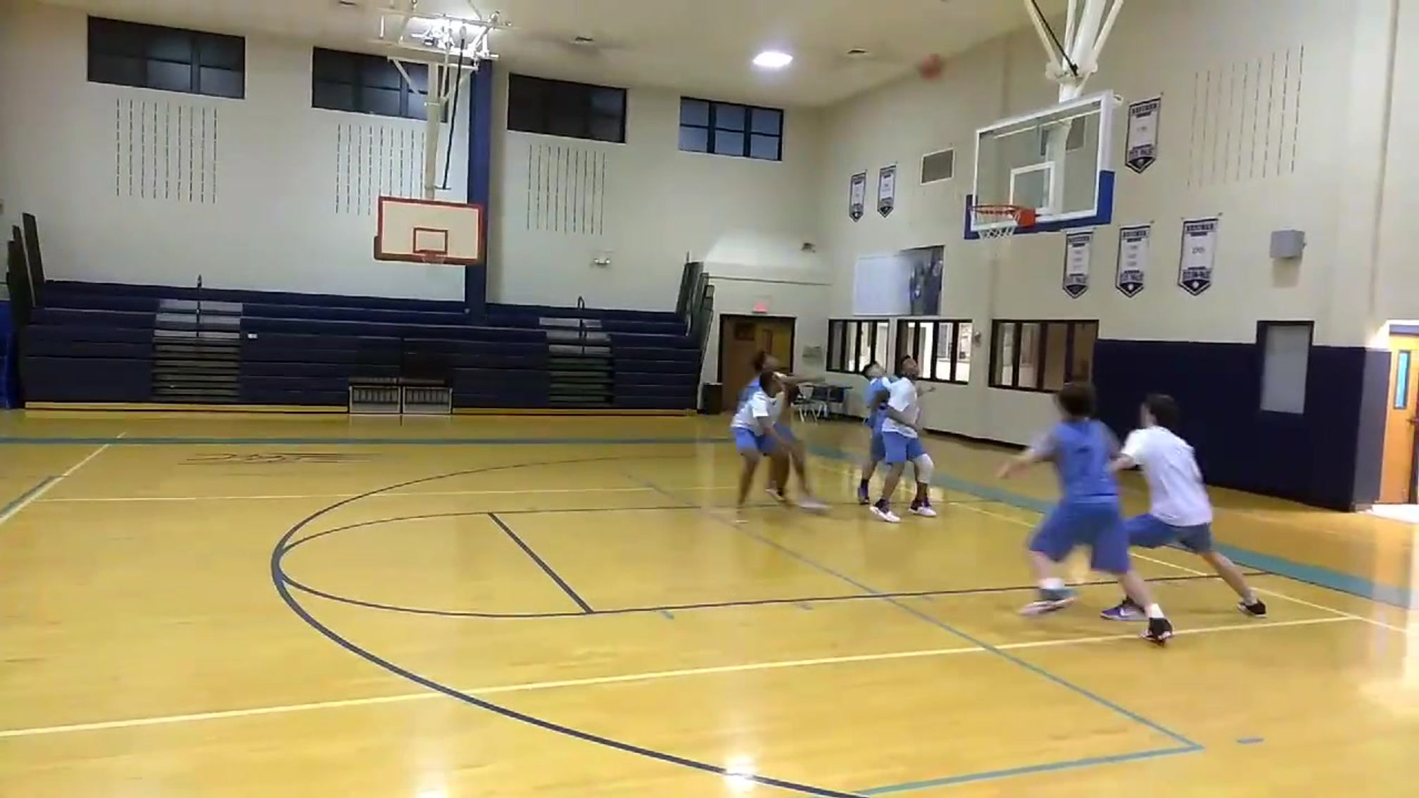 In the lane boxout drill